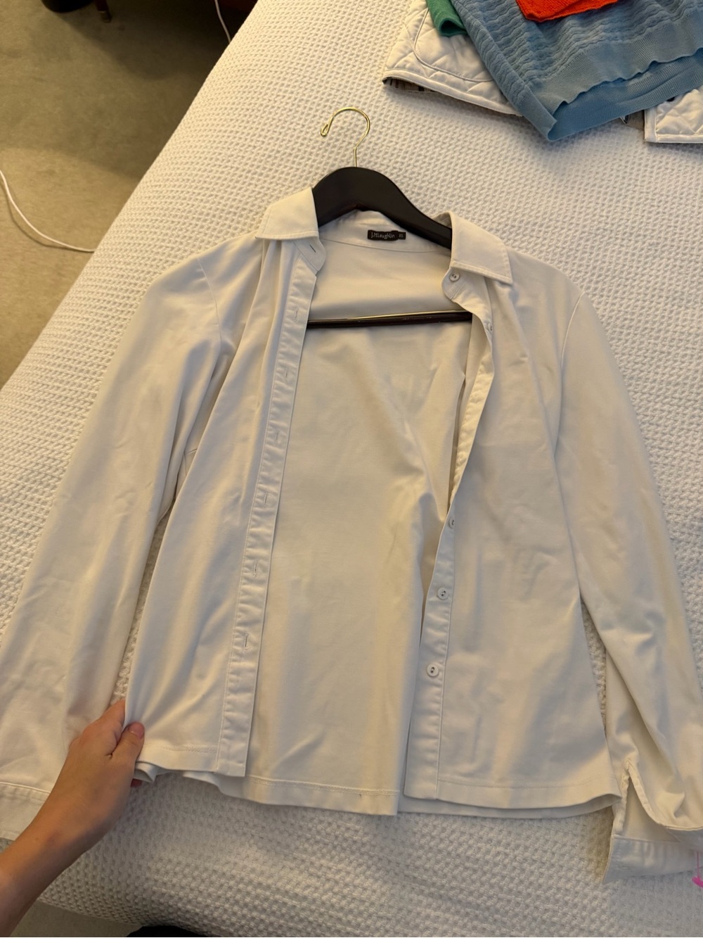 🗽J. McLaughlin Classic White Button-Front Shirt
